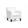 Baxton Studio Thalassa White Modern Arm Chair 85-4325